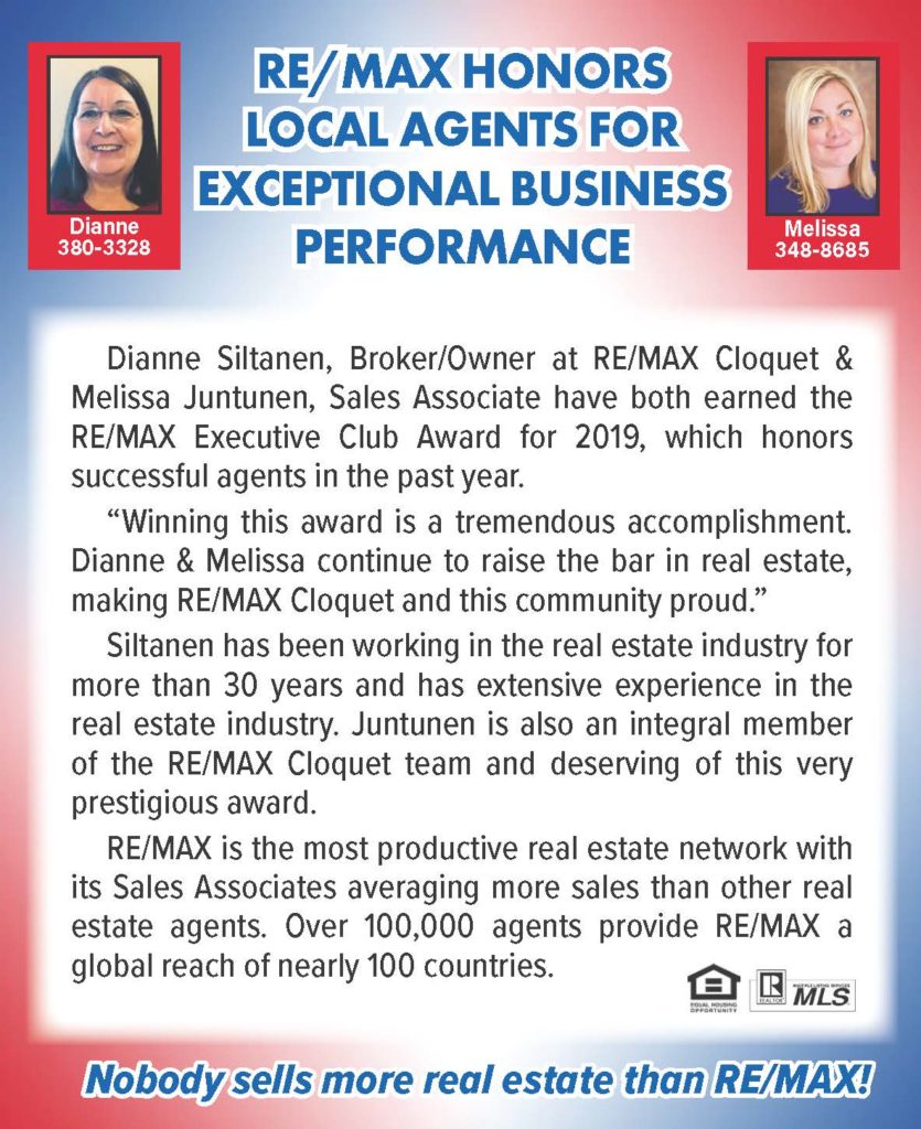 Congratulations Agents Remax Cloquetremax Cloquet 6403