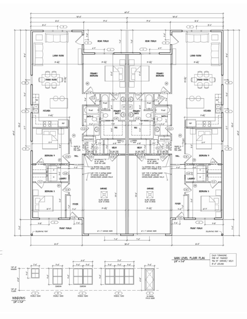 main level- floor plan